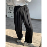 Threebooy Men's Elastic Waist Straight Sports Pants Leisure Casual Pants Black/grey/white Joggers Sweatpants Fashion Trend Trousers