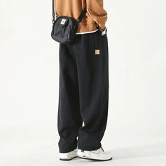 Threebooy  Spring Autumn Y2K Korean Style Vintage Harajuku Trousers Men All Match Loose Casual Wide Leg Workwear Pants Vintage Male Clothes