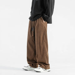 Threebooy  Y2k Harajuku Corduroy Baggy Sweatpants Harem Pants Men Korean Fashions Wide Leg Pants Japanese Streetwear Joggers Pants