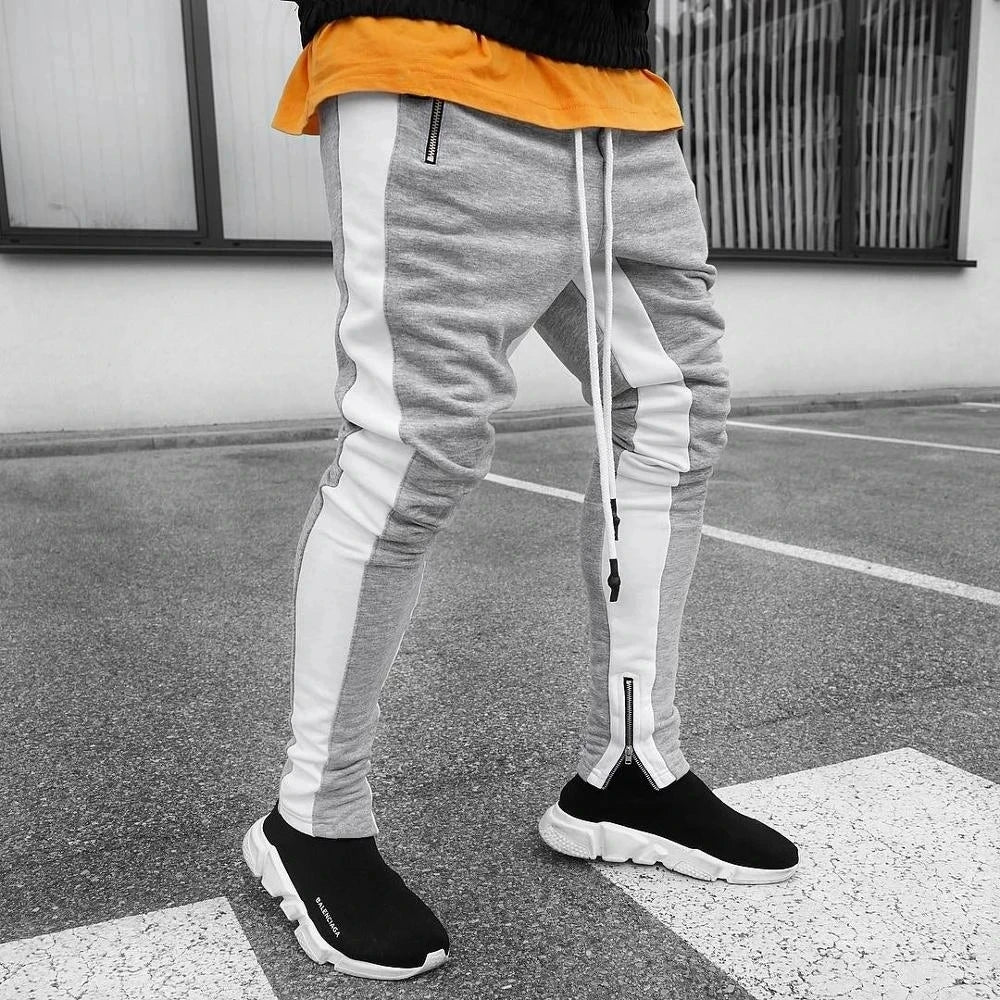 Threebooy Mens Joggers Casual Pants Fitness Men Sportswear Tracksuit Bottoms Skinny Sweatpants Trousers Black Gyms Jogger Track Pants