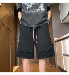 Threebooy Fashion Man Summer Shorts Original Clothing Streetwear Mens Clothes Jorts Baggy Pants Men's