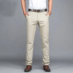 Threebooy  New Men's Casual Pants Loose Straight Trousers Men's Pants Autumn Winter Trousers Business Pants Men