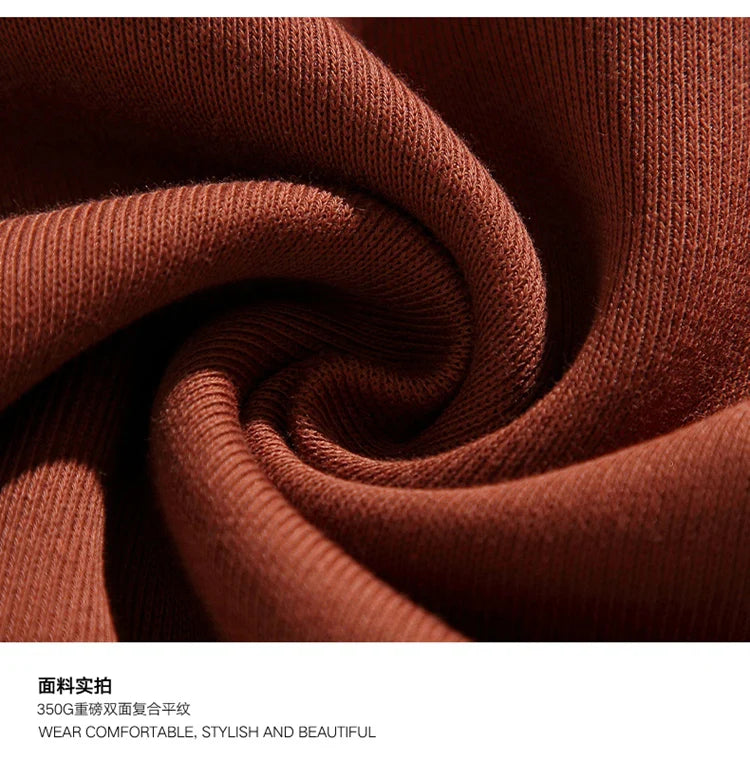 Threebooy 2025 Men Sweatshirts Stand Collar Oversize Splice Pullover Harajuku Unisex Streetwear Autumn Casual Hoodies