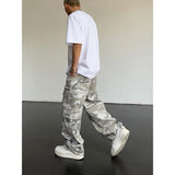 Threebooy Camo Pants Baggy Jeans Hip Hop Trousers for Men Oversize Cargo Streetwear Denim Y2k Man Trendyol Woman Casual Grey Men's