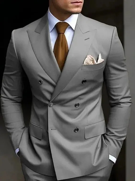 Threebooy  Luxury Fashion Light Suit Suit Men's Banquet Daily Casual Business