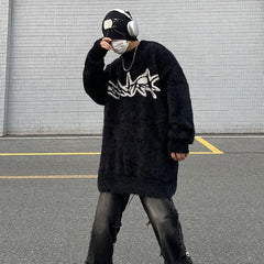 Threebooy Sweater New Original Fashion Brand Oversize Design Sense Korean Men's Casual Knitwear High Street Sweater