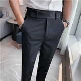 Threebooy Wedding Dress Pants for Men Business Suit Pant Casual Slim Formal Pants Pantalon Costume Men Suit Trousers Plus size 29-36