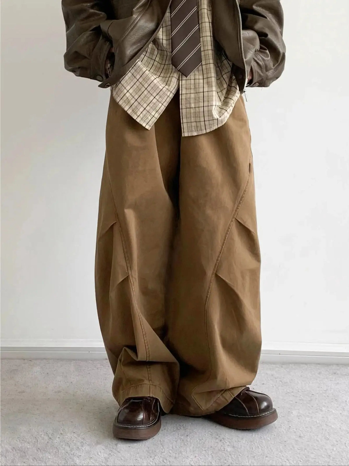 Threebooy  plus Size Men's Casual Pants Loose Fitting Comfortable Casual Trend Suitable for Daily Outings And Travel