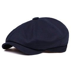 Threebooy Mens Retro Newsboy Caps Stitching Berets Cap Autumn Winter Vintage Painter Octagonal Hats Gorras