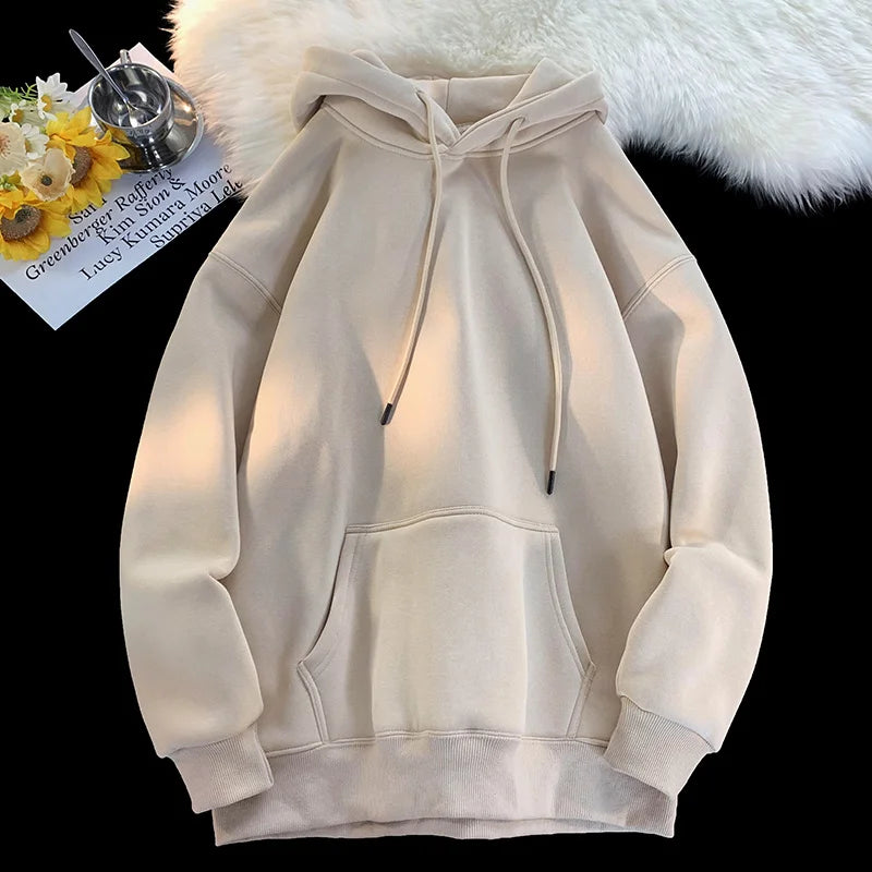 Threebooy 6 Color Autumn Hoodies Men Fashion Casual Hooded Sweatshirt Men Streetwear Hip Hop Loose Pullover Hoodie Mens Hoody M-3XL