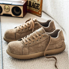 Threebooy  Casual Work Men's Shoes Spring Summer Autumn Winter Wear Resistant Korean Style Flat Heel Low Top round Toe Breathable Mesh