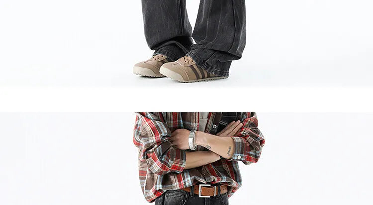Threebooy Wide leg jeans Men 2025 Autumn trend Casual Pantsbell-bottoms unisex washed Jeans Skinny Work Trousers Male Jeans Men Clothing