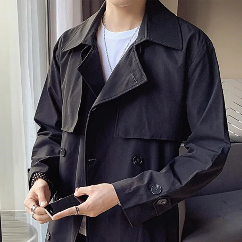 Threebooy  Clothing Men's Spring High Quality Business Trench Coats/Male Slim Fit Long Casual Windbreaker Jackets S-5XL