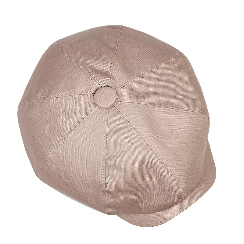 Threebooy Mens Retro Newsboy Caps Stitching Berets Cap Autumn Winter Vintage Painter Octagonal Hats Gorras