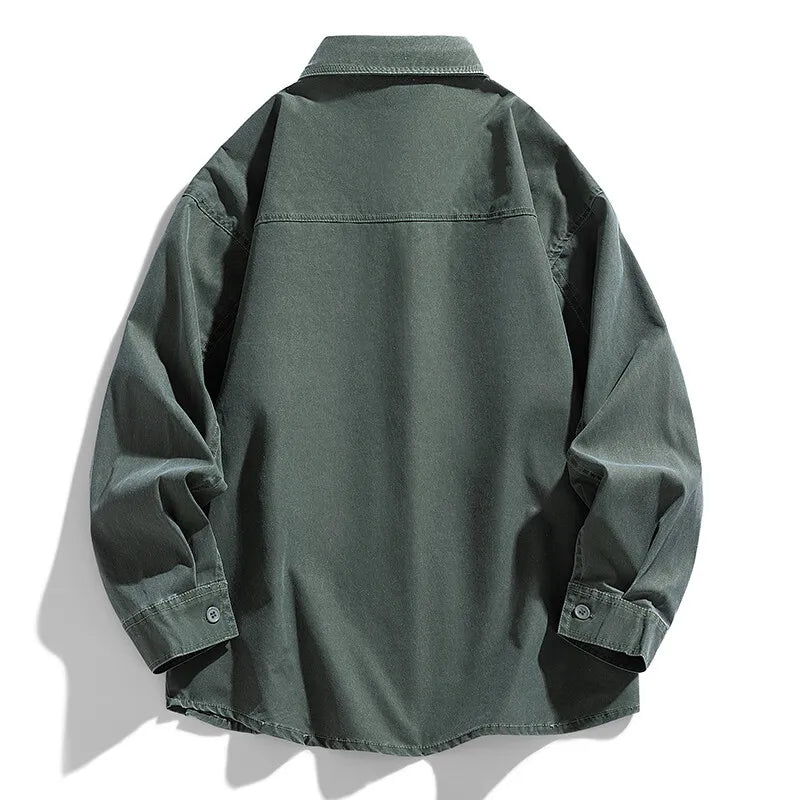 Threebooy Spring new outdoors shirt men  Sun Protection Fishing Shirts Men's Long Sleeve Shirts Mesh Breathable Hiking Work Cargo Shirts