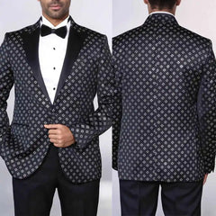 Threebooy  Elegant Men's Suit 2 Pieces Blazer Pant One Button Peaked Lapel Special Business Banquet Party trajes para hombre