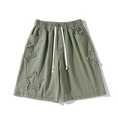 Threebooy  Summer Shorts Men Loose spodenki meskie Vintage Denim Basic SimpleHot Sale High Waist Leisure Ulzzang Streetwear Short