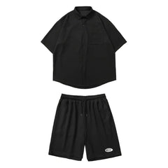 Threebooy Fashion Suits New Men Sets 2 Piece Set Men's Clothing Short Sleeve Trends Costumes Summer Outfit Sports Pants Two-piece