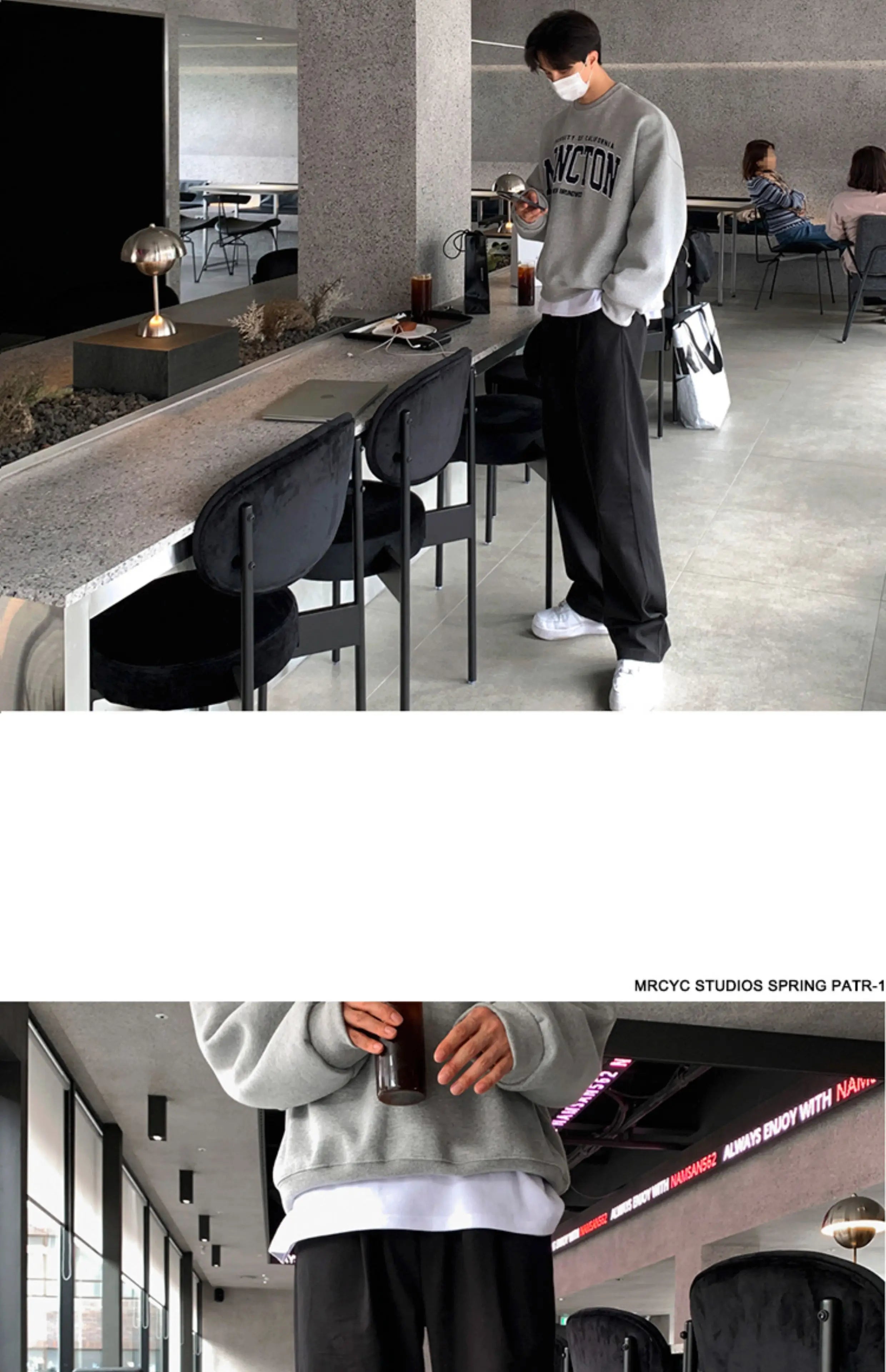 Threebooy Korean Style High-end Straight-leg Casual Pants Men's Spring Summer Loose Trousers American 2025 New Trendy Wide-leg Pants Chic