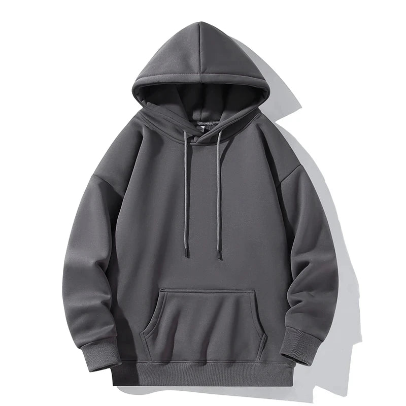 Threebooy 5 Color Autumn Hoodies Men Fashion Hooded Sweatshirt Men Streetwear Hip Hop Loose Pullover Hoodie Mens Pocket Hoody M-3XL