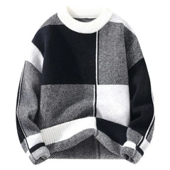 Threebooy Round Collar Crewneck Long Sleeve Thick Knitwear Original Autumnr and Winter Pullover Man Casual Y2k Knitted Sweaters for Men