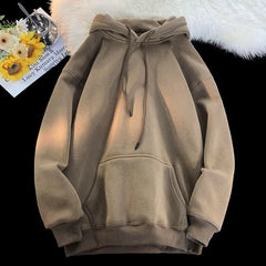 Threebooy 6 Color Autumn Hoodies Men Fashion Casual Hooded Sweatshirt Men Streetwear Hip Hop Loose Pullover Hoodie Mens Hoody M-3XL