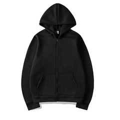 Threebooy  Mens & Womens Fall Winter Open-Front Hoodie Casual Zipper Athletic Loose Fit Outerwear