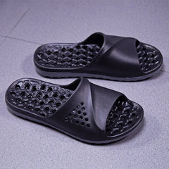 Threebooy  Plus Big Size 49 50 51 52 Indoor Bathroom Slippers for Men Women Shower Shoes with Holes Slides Outdoor Badslippers Beach Summer