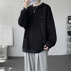 Threebooy  Hoodie Mens Sweatshirt Fall Winter Loose Fit Crewneck Pullover Long Sleeve Casual Tops Outdoor Sportswear Streetwear Fashion