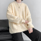 Threebooy Fashion Mens Sweaters Woolen Streetwear Knitted Pullovers Size M-8XL