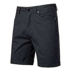 Threebooy Men's Summer Slim-fit British Shorts Light Luxury Stylish Popular Clothes Leisure Cargos Streetwear Button-down Half-pants 30-38