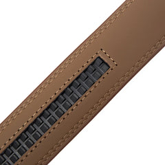 Threebooy  Black Brown 100-130cm No Buckle 3.5 cm Width Belt Straps Without Automatic Buckle Waist Belts