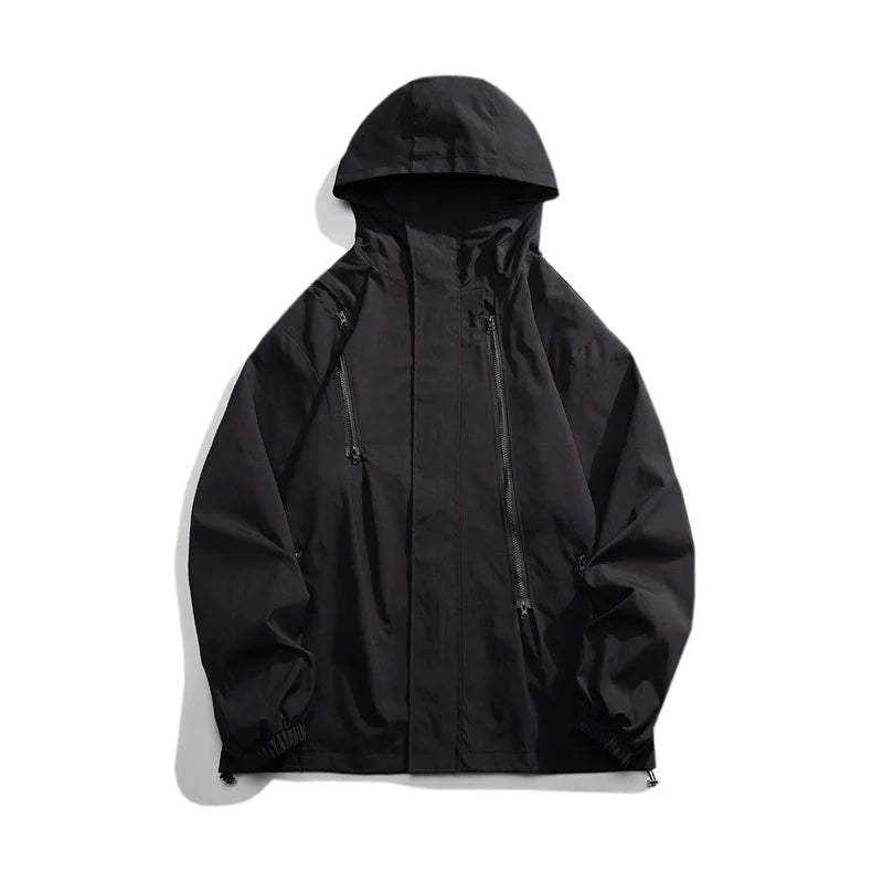Threebooy Hooded Jackets Loose Fitting Men's Clothing  Korean Style Clothes Outerwear Man Hoodie Spring Popular Coats Models 2024