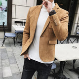 Threebooy Men Blazers British Style Printed Blazer Masculino Wedding Business Casual Suit Jacket Streetwear Social Coat Ropa Hombre 4XL