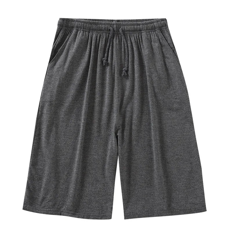 Threebooy  Men's Shorts Summer Thin Five-point Home Shorts Loose Casual Large Size Home Pajamas Beach Pants