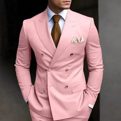 Threebooy  Luxury Fashion Light Suit Suit Men's Banquet Daily Casual Business