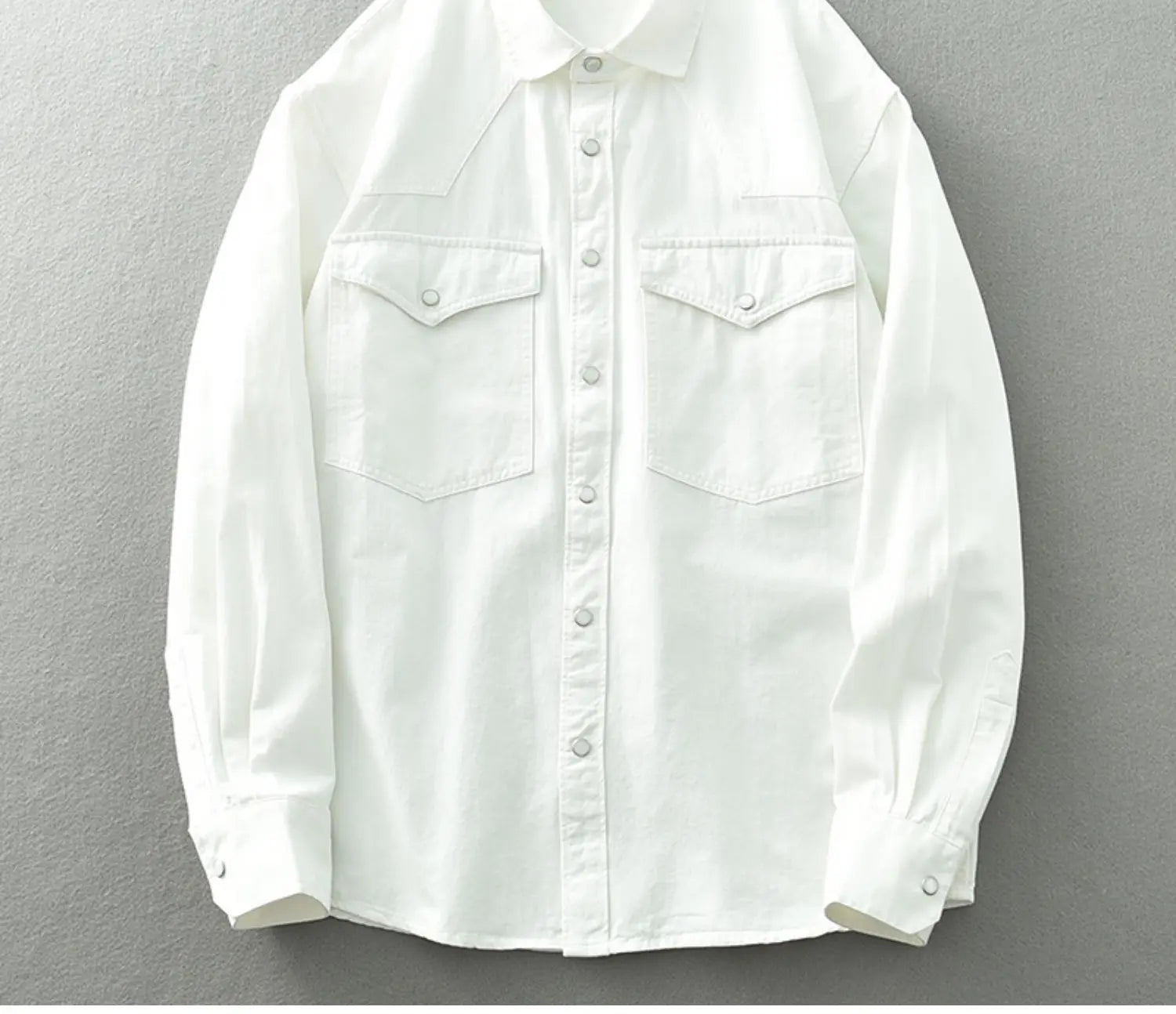 Threebooy Retro Washed Cotton Men's Shirts Spring Long Sleeve American Casual Blouses for Fashion Youth Man Work Wear Daily Tops