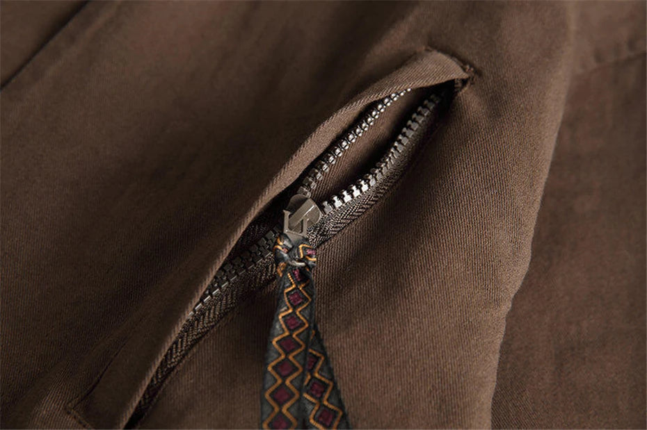 Threebooy Vintage Splicing Jackets Taoist Robe Mens Streetwear Harajuku Casual Coats Men Oversized Autumn New Fake Two Pieces Loose Jacket