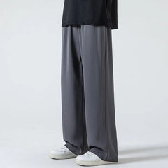 Threebooy New Spring and Autumn Season Fashion Simple Casual Loose Oversize Versatile Slim Straight Leg Wide Leg Sports Pants