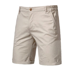 Threebooy Men's Summer Slim-fit British Shorts Light Luxury Stylish Popular Clothes Leisure Cargos Streetwear Button-down Half-pants 30-38