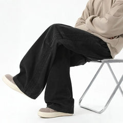 Threebooy Straight Leg Casual Pants Elastic Waist Drawstring High Quality Unisex Comfortable Trousers Men Women Trendy Outdoor Daily Wear