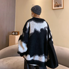 Threebooy Autumn winter thickened sweater men's Korean version trend loose knit winter ins lazy sweater coat