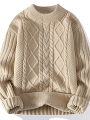 Threebooy  Autumn Casual Men's Sweater O-Neck Striped Slim Knittwear Mens Sweaters Pullover Men Harajuku Mens Retro Sweaters