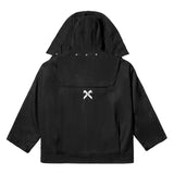 Threebooy Men's Harajuku Oversize High Hip-hop Multifunctional Street Style Cloak Hooded Jacket Loose Functional Zipper Jacket