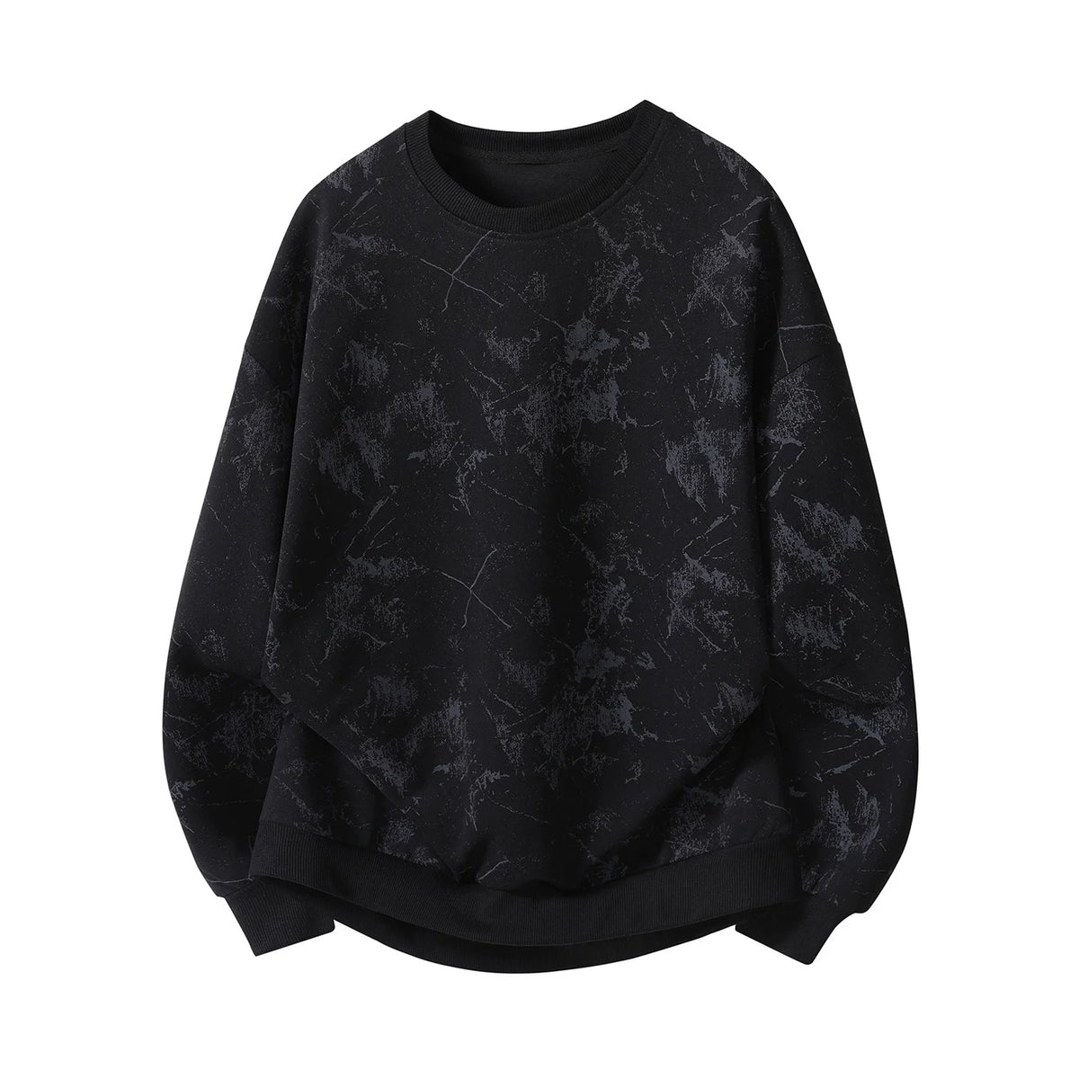 Threebooy  Mens Multicolor Coats Round Neck Sports Streetwear Clothing Loose Print Sweatshirts Men Oversized Tie-Dye Tops