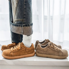 Threebooy  Casual Work Men's Shoes Spring Summer Autumn Winter Wear Resistant Korean Style Flat Heel Low Top round Toe Breathable Mesh