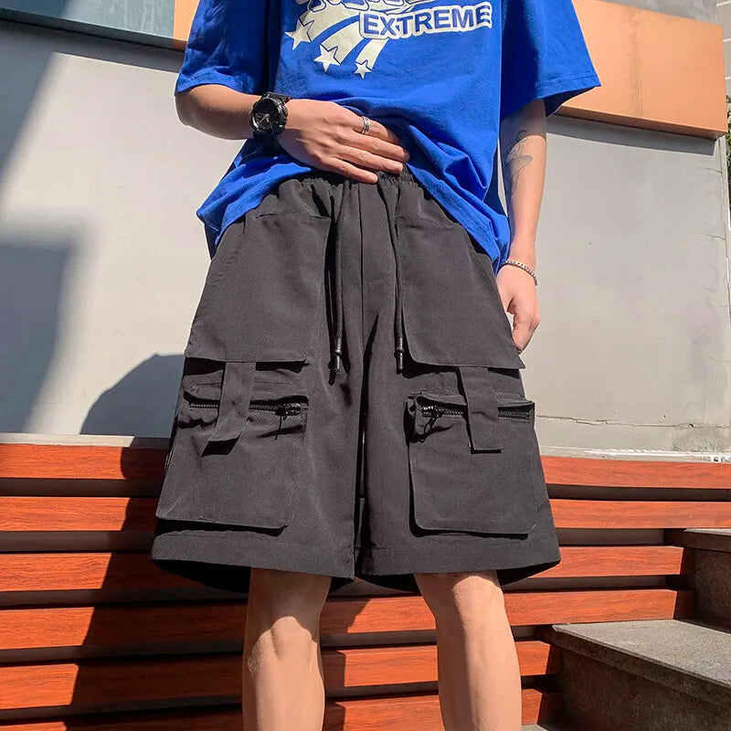 Threebooy Mens Summer Cargo Shorts Multi Pocket Casual Outdoor Sports Workwear Lightweight Comfortable Hiking Shorts Trendy Fashion