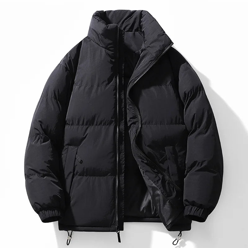 Threebooy Cotton jacket men women winter new style color blocked cotton jacket thick warm jacket couples