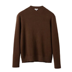 Threebooy  Men's Korean Autumn and Winter Slim Warm Base Sweater Solid Color Half Turtleneck Sweater Trend