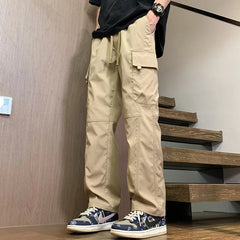 Threebooy  American Fashion Brand Workwear Casual Pants for Men's Spring and Autumn New Loose Sports Straight Outdoor Charge Trousers
